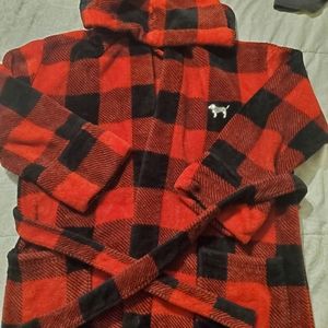 VS Pink Plaid Robe